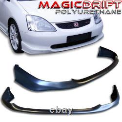 02 03 04 05 Honda Civic Si Hatch EP3 CTR Type-R Style Front + Rear Bumper Lip