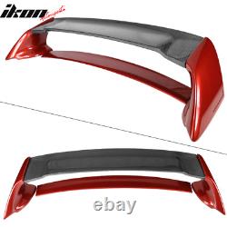 06-11 Civic Mugen RR Carbon Top Trunk Spoiler Painted Habanero Red Pearl