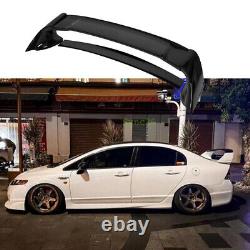 06-11 Gloss Blk Painted Rear Trunk Spoiler Wing JDM Mugen Style For Honda Civic