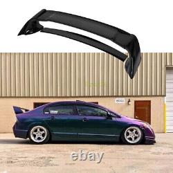 06-11 Gloss Blk Painted Rear Trunk Spoiler Wing JDM Mugen Style For Honda Civic