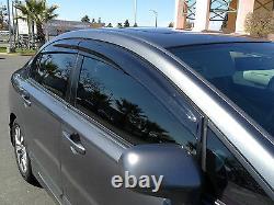 06-11 Honda CIVIC 4dr LX Sedan Mugen Side Window Visor Rain Guard Visors Clip On