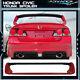 06-11 Honda Civic Mugen Trunk Spoiler Painted Rallye Red Abs With Carbon Fiber