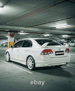 06-15 Honda Civic FD1 FD2 Acura CSX Mugen RR Style Spoiler Taffeta White Black