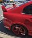 06-15 Honda Civic Fd1 Fd2 Acura Csx Mugen Style Spoiler Racing Red Black Center