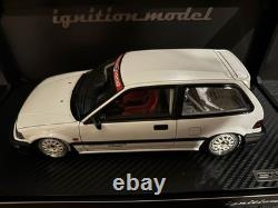 1/18 IG3126 Honda CIVIC EF9 SiR White Ignition Model Honda Grand Civic Mugen