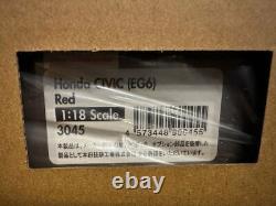 1/18 Ig3045 Honda Civic Eg6 Red Ignition Model Vtec Mugen Initial D Minicar