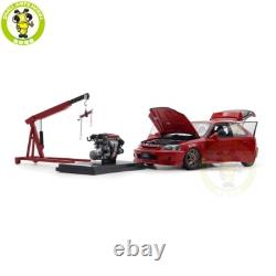 1/18 MOTORHELIX Honda CIVIC Type R EK9 MUGEN POWER Red Diecast Model Car