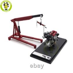 1/18 MOTORHELIX Honda CIVIC Type R EK9 MUGEN POWER Red Diecast Model Car