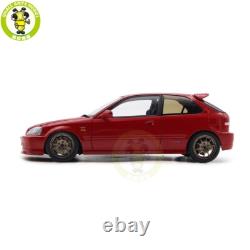 1/18 MOTORHELIX Honda CIVIC Type R EK9 MUGEN POWER Red Diecast Model Car
