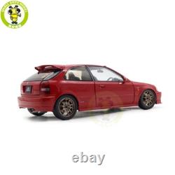 1/18 MOTORHELIX Honda CIVIC Type R EK9 MUGEN POWER Red Diecast Model Car