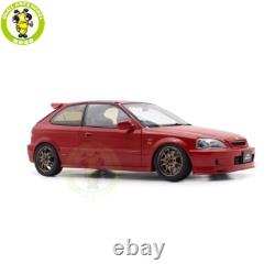 1/18 MOTORHELIX Honda CIVIC Type R EK9 MUGEN POWER Red Diecast Model Car