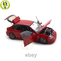 1/18 MOTORHELIX Honda CIVIC Type R EK9 MUGEN POWER Red Diecast Model Car