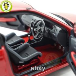 1/18 MOTORHELIX Honda CIVIC Type R EK9 MUGEN POWER Red Diecast Model Car