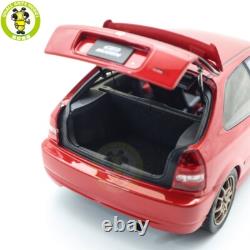 1/18 MOTORHELIX Honda CIVIC Type R EK9 MUGEN POWER Red Diecast Model Car