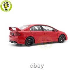 1/18 MOTORHELIX Honda CIVIC Type R FD2 MUGEN RR Milano Red Diecast Model Car