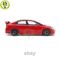 1/18 MOTORHELIX Honda CIVIC Type R FD2 MUGEN RR Milano Red Diecast Model Car