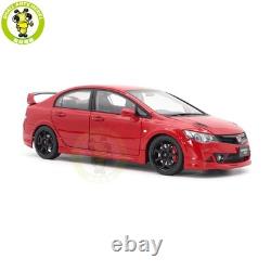 1/18 MOTORHELIX Honda CIVIC Type R FD2 MUGEN RR Milano Red Diecast Model Car
