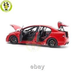 1/18 MOTORHELIX Honda CIVIC Type R FD2 MUGEN RR Milano Red Diecast Model Car