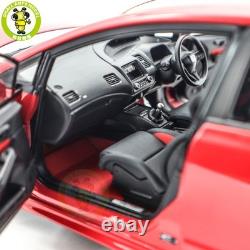 1/18 MOTORHELIX Honda CIVIC Type R FD2 MUGEN RR Milano Red Diecast Model Car