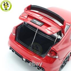 1/18 MOTORHELIX Honda CIVIC Type R FD2 MUGEN RR Milano Red Diecast Model Car