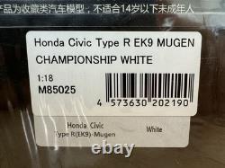 1/18 MOTORHELIX Honda Civic Type R EK9 MUGEN CHAMPIONSHIP WHITE M85025 20449