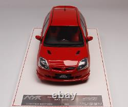 1/18 NYX Mugen Honda Civic Type R EP3 from 2004 in Gloss Red Leather base