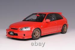 118 Honda Civic (EK9) Type R Mugen - Milano Red - Motorhelix M85026
