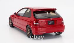 118 Honda Civic (EK9) Type R Mugen - Milano Red - Motorhelix M85026