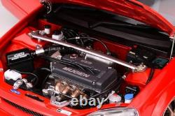 118 Honda Civic (EK9) Type R Mugen - Milano Red - Motorhelix M85026