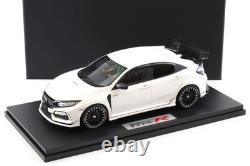 118 Pop Race Honda Civic Type R FK8 Mugen White With Driver