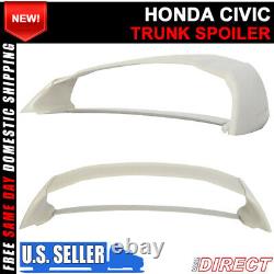 12-15 Honda Civic 4Dr RR Mugen Style 4Pc JDM Wing ABS Rear Trunk Spoiler