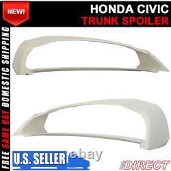 12-15 Honda Civic 4Dr RR Mugen Style 4Pc JDM Wing ABS Rear Trunk Spoiler