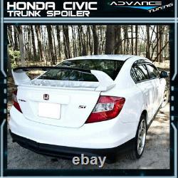 12-15 Honda Civic Mugen Style Trunk Spoiler Painted Crystal Black Pearl ABS