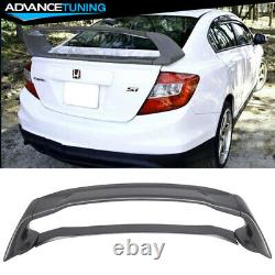 12-15 Honda Civic Mugen Style Trunk Spoiler Painted Modern Steel Metallic ABS