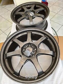 18x8.5J Mugen GP (2 Wheels) GREY 5x114.3 Honda Civic HRV Integra CRV Acura. Used