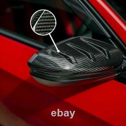 1Pair Replacement Dry Carbon Mirror Cover For Mugen Honda Civic Type-R FK8 16-21