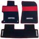 1set For Honda 12-15 Civic Si Fb6 4dr Floor Mat Carpets Black Nylon Mugen Emblem