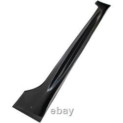 2 Pack Side Skirts Rr Style For Honda Civic 4dr Dx Ex Si 2006-11 Unpainted Black