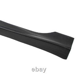 2 Pack Side Skirts Rr Style For Honda Civic 4dr Dx Ex Si 2006-11 Unpainted Black