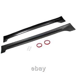 2 Pieces L+R Side Skirts For Honda civic 4 door sedan RR Style Unpainted Black