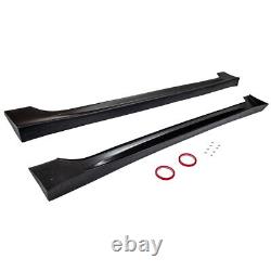 2 Pieces L+R Side Skirts For Honda civic 4 door sedan RR Style Unpainted Black