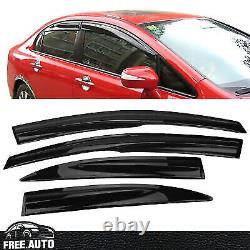 2006-11 Honda Civic Sedan Mugen Style Window Visor Rain Deflector Guard 4PCS