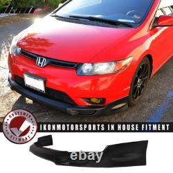 2006-2008 Honda Civic 2Dr Coupe Mugen Style Front Bumper Lip PU