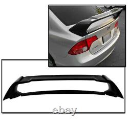 2006-2010 Honda CIVIC 4dr Sedan Mugen Style Abs Rear Tail Trunk Spoiler Wing New