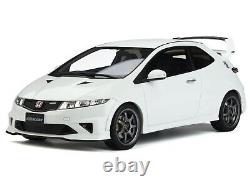 2010 Honda CIVIC Fn2 Type R Mugen Rhd White 1/18 Model Car By Otto Mobile Ot735