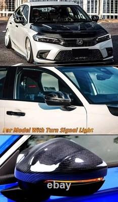 2022-2026 Honda CIVIC Mugen Style Real Carbon Fiber Side Mirror Cover Cap