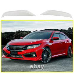 2PC Side Lip Splitters For Honda Civic Mugen Style FK7 Hatchback 17-19 FRP White