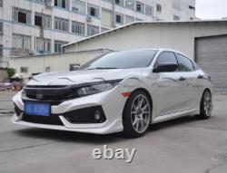 2PC Side Lip Splitters For Honda Civic Mugen Style FK7 Hatchback 17-19 FRP White