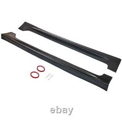 2PCS Bank 1 & 2 Side Skirts For Honda civic 4-Door 2006-2011 Black RR Style