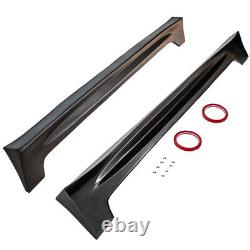 2x Rr Style Side Skirts For Honda Civic 4dr Dx Ex Si Sedan 2006-2011 Black